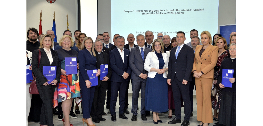 Uručeni ugovori za 32 projekta prekogranične suradnje Hrvatske i Srbije