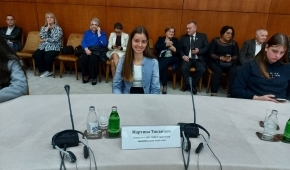 Martina Tikvicki predstavnica hrvatske nacionalne zajednice na prijemu povodom Dana djevojčica
