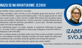 Predsjednica Vojnić pozvala roditelje da svoju djecu upišu u nastavu na hrvatskome jeziku