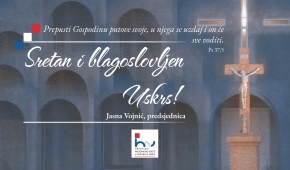 Uskrsna čestitka predsjednice Hrvatskog nacionalnog vijeća u Republici Srbiji Jasne Vojnić