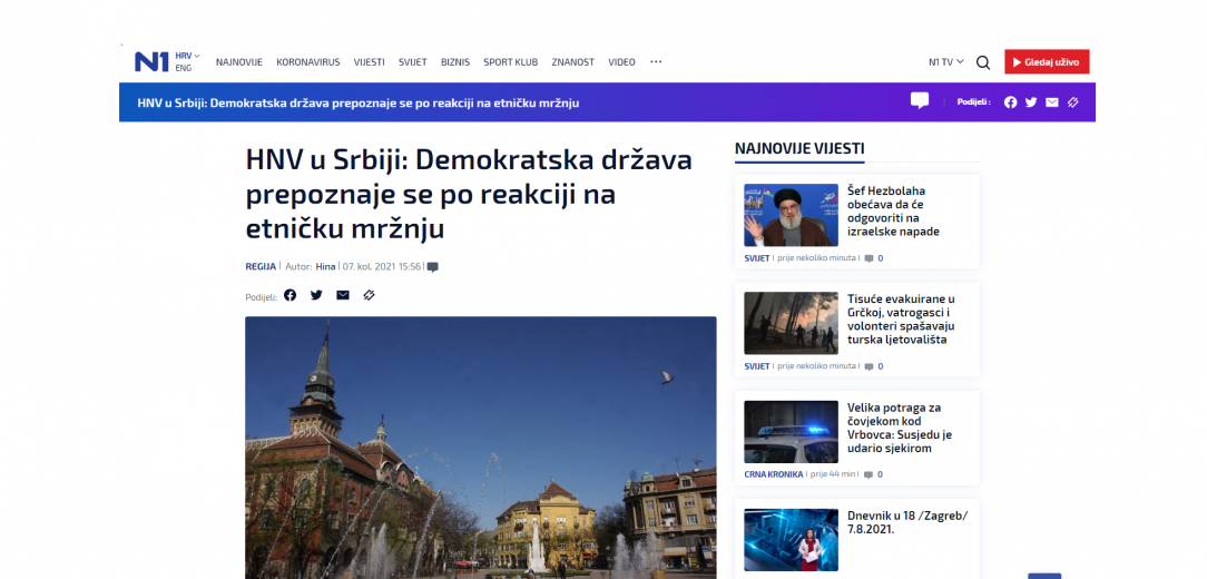 Demokratska država prepoznaje se po reakciji na etničku mržnju