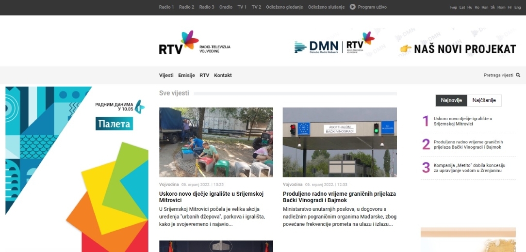 Hrvatska redakcija RTV-a odsada dostupna i na mrežnoj stranici rtv.rs