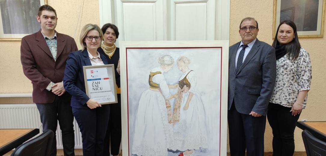 Hrvatska likovna udruga „CroArt“ uručila zahvalnicu HNV-u za dosadašnju suradnju