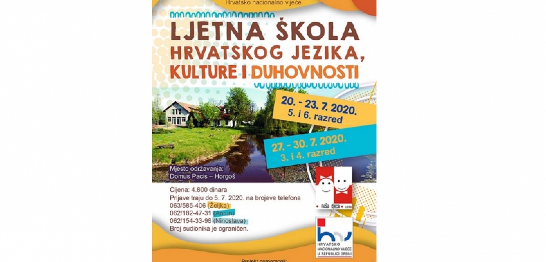 ​​​​​​​Ljetna škola hrvatskog jezika, duhovnosti i kulture ove godine u Horgošu